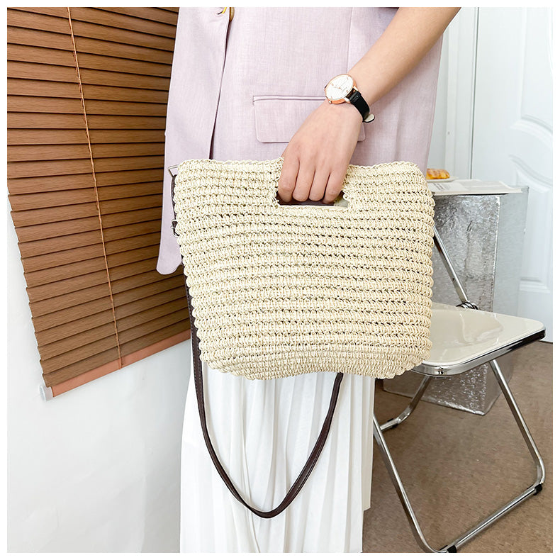 Stylish One-Shoulder Woven Bag