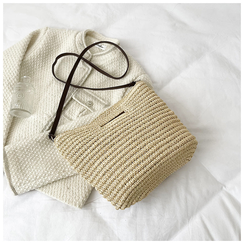 Stylish One-Shoulder Woven Bag