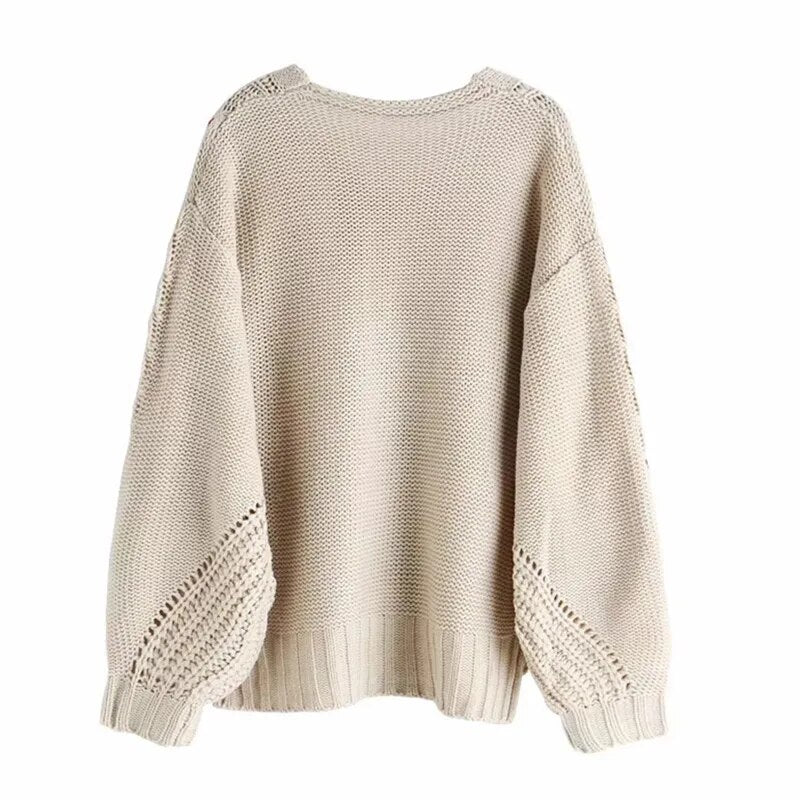 Tassel Design Knitted Sweater