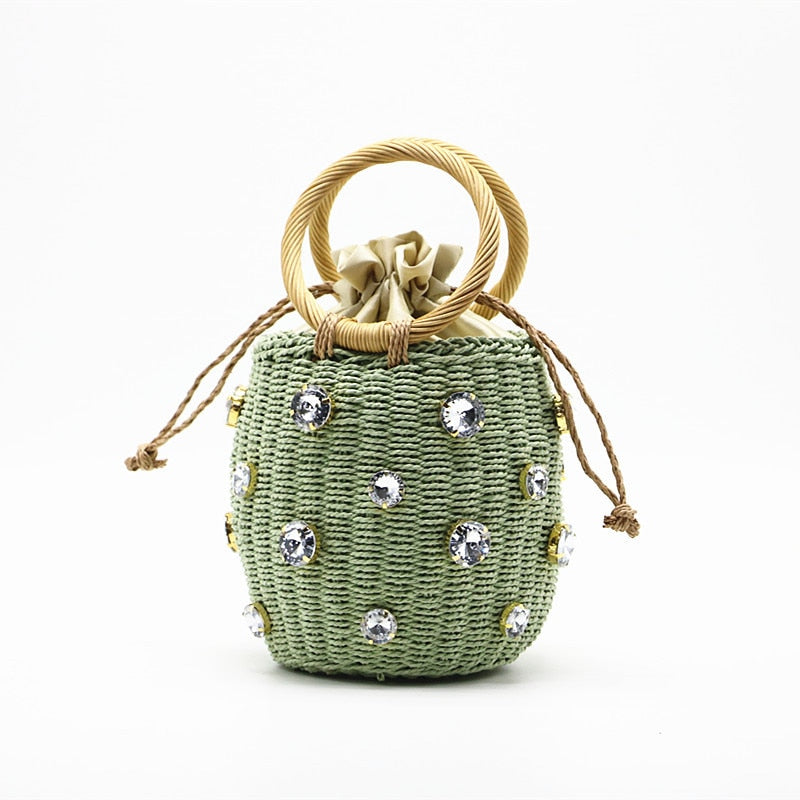 Handmade Rhinestone Crystal Mini Bag