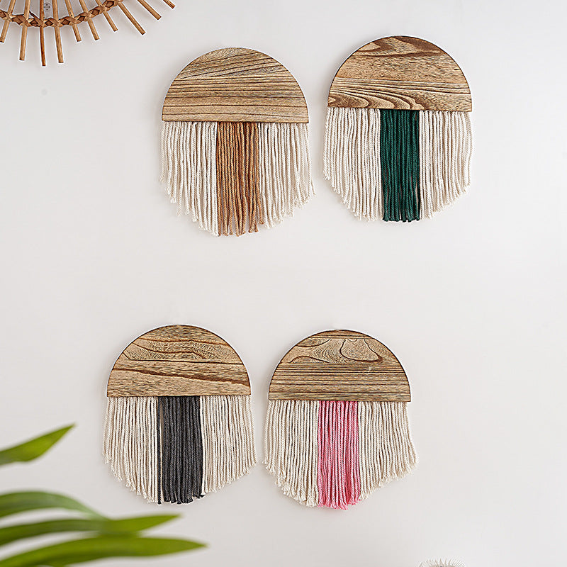 Handmade Minimalist Tassel tapestry