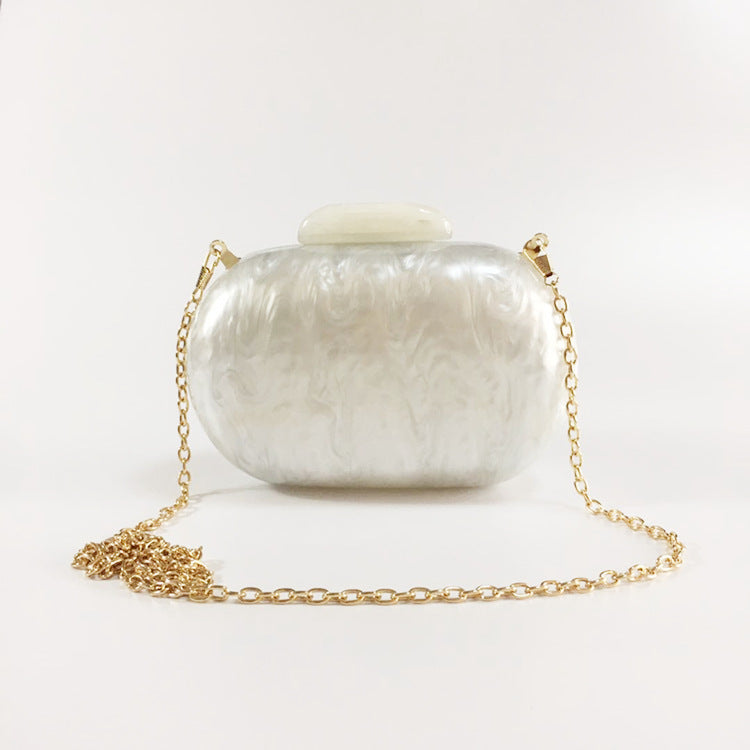 Oval Acrylic Evening Bag