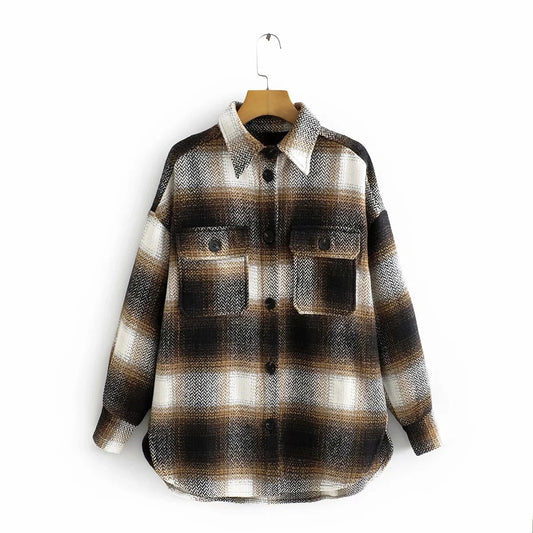 Oversized Plaid Shirt