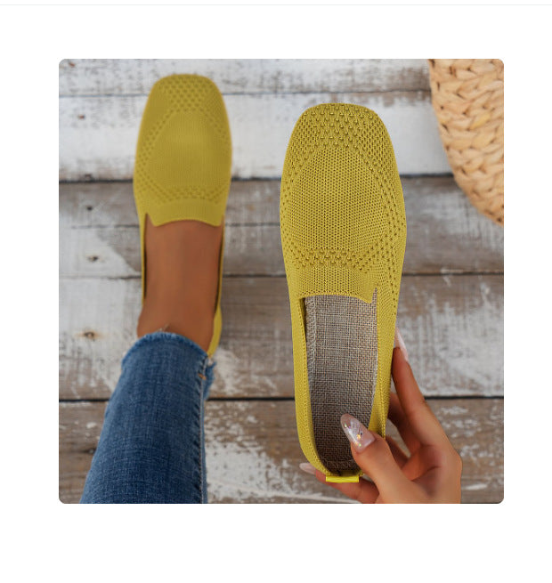 Large Round Toe Flat Sole Shoes