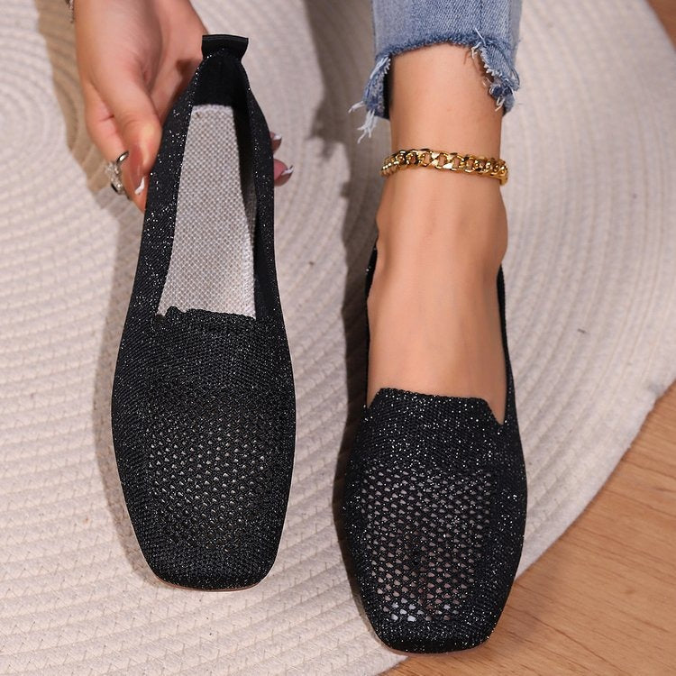 Large Round Toe Flat Sole Shoes