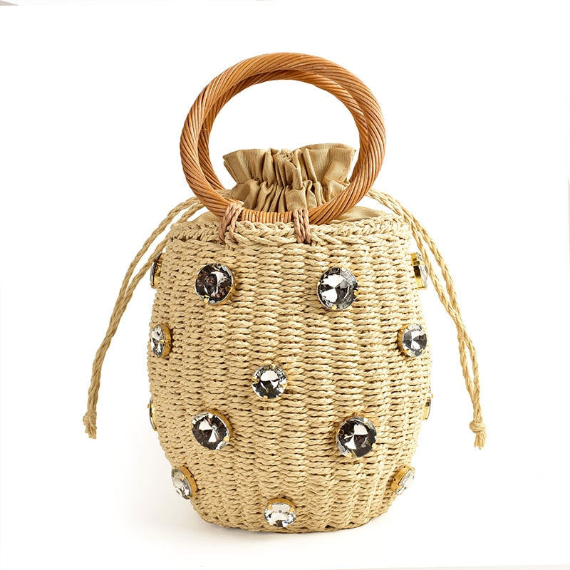 Handmade Rhinestone Crystal Mini Bag