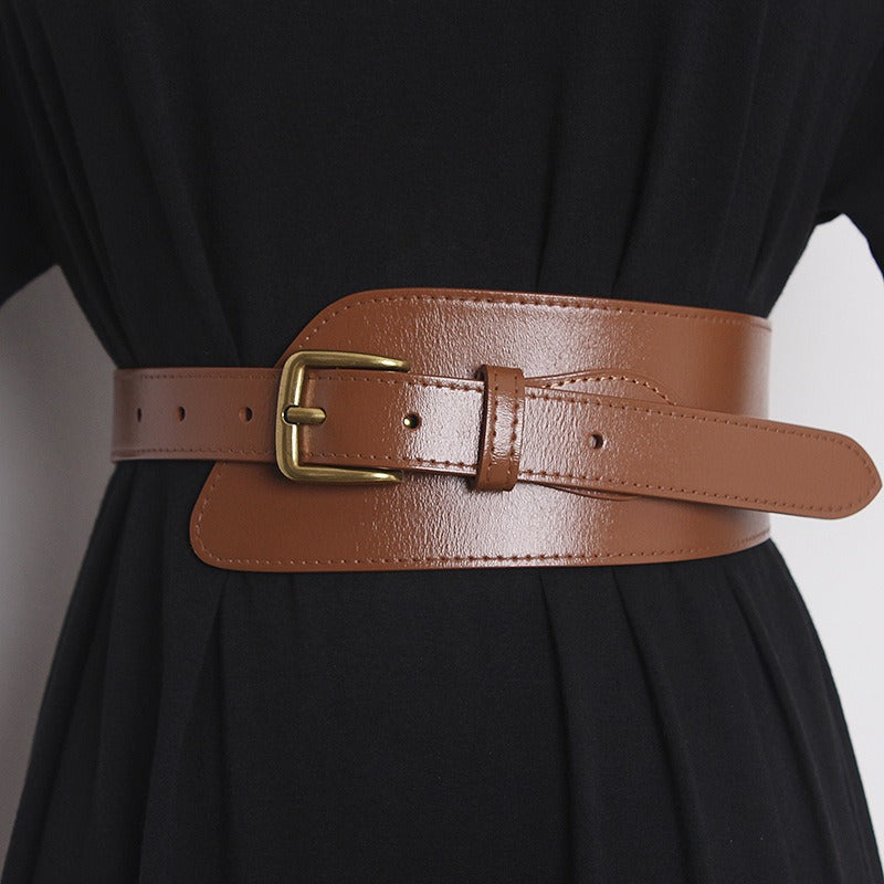 Irregular Cowhide Belt