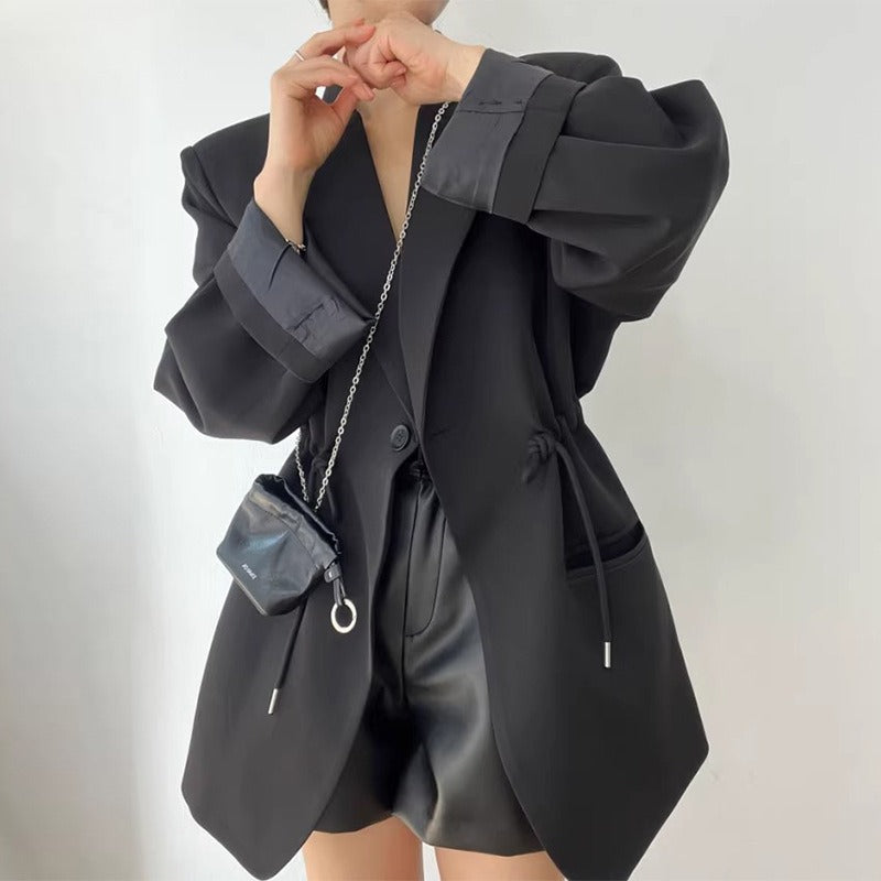 Retro Style Semi-Formal Oversize Blazer