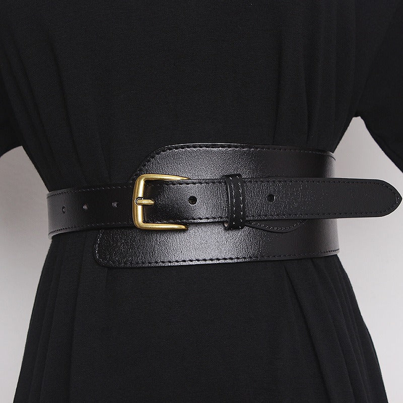 Irregular Cowhide Belt