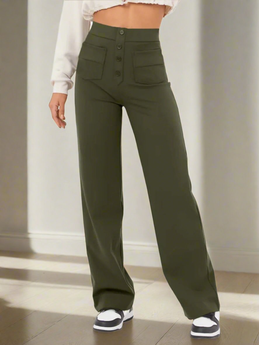 Casual Straight Leg Pants