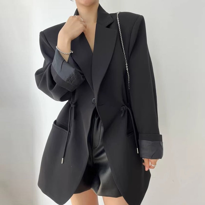 Retro Style Semi-Formal Oversize Blazer