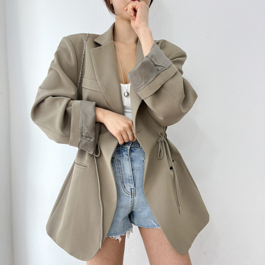 Retro Style Semi-Formal Oversize Blazer