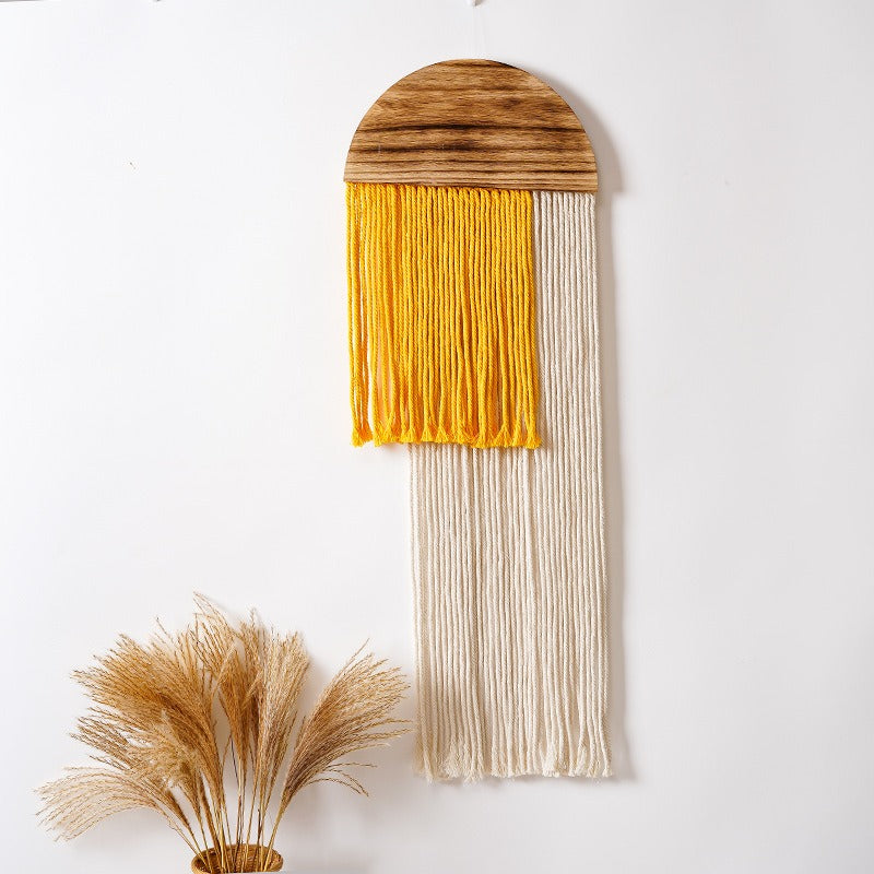 Handmade Minimalist Tassel tapestry