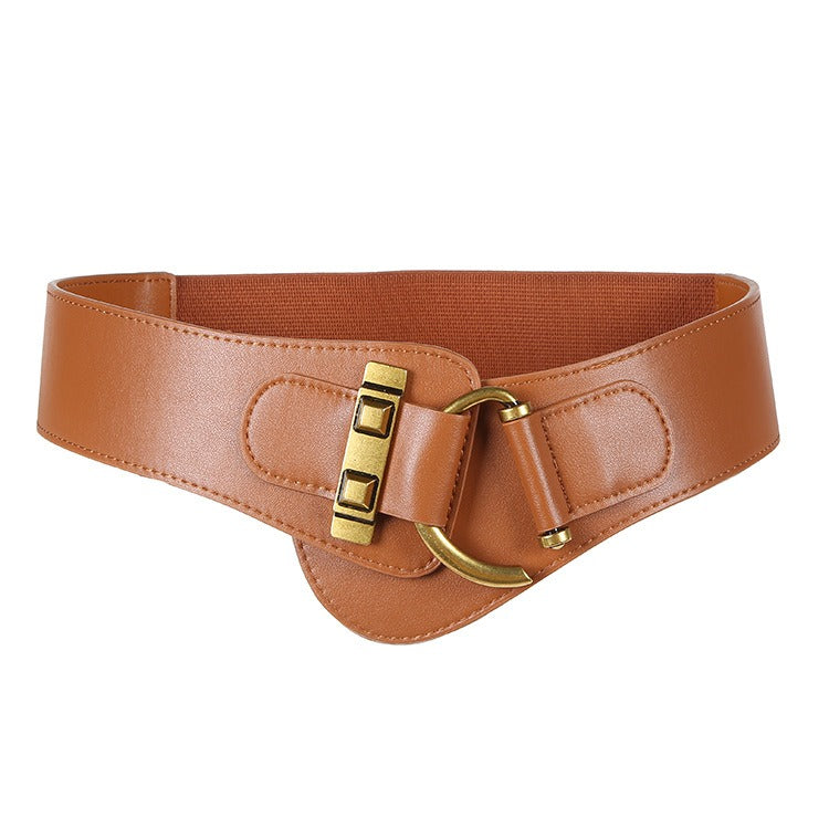 Wide Elastic Waist Belt