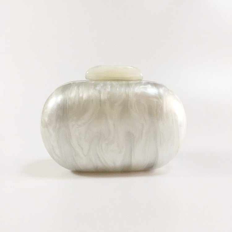 Oval Acrylic Evening Bag