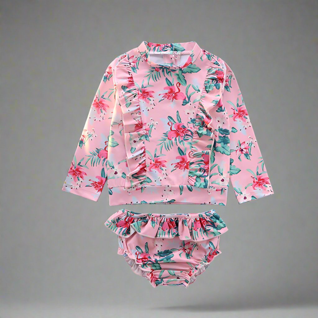 Long Sleeve Two-Piece Swimming suit