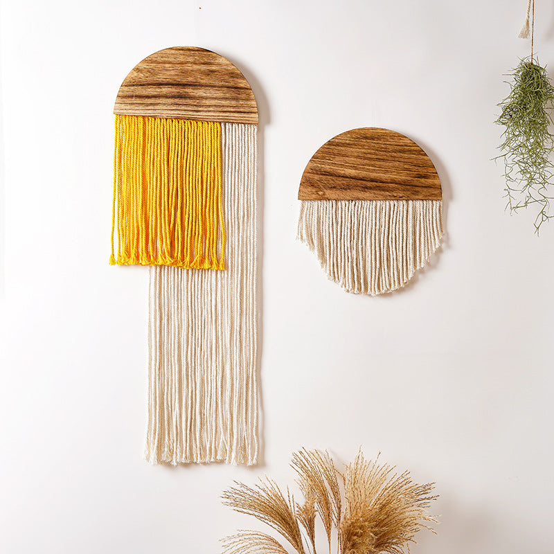 Handmade Minimalist Tassel tapestry