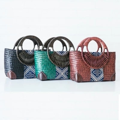 Stylish and Functional Bamboo Handbag