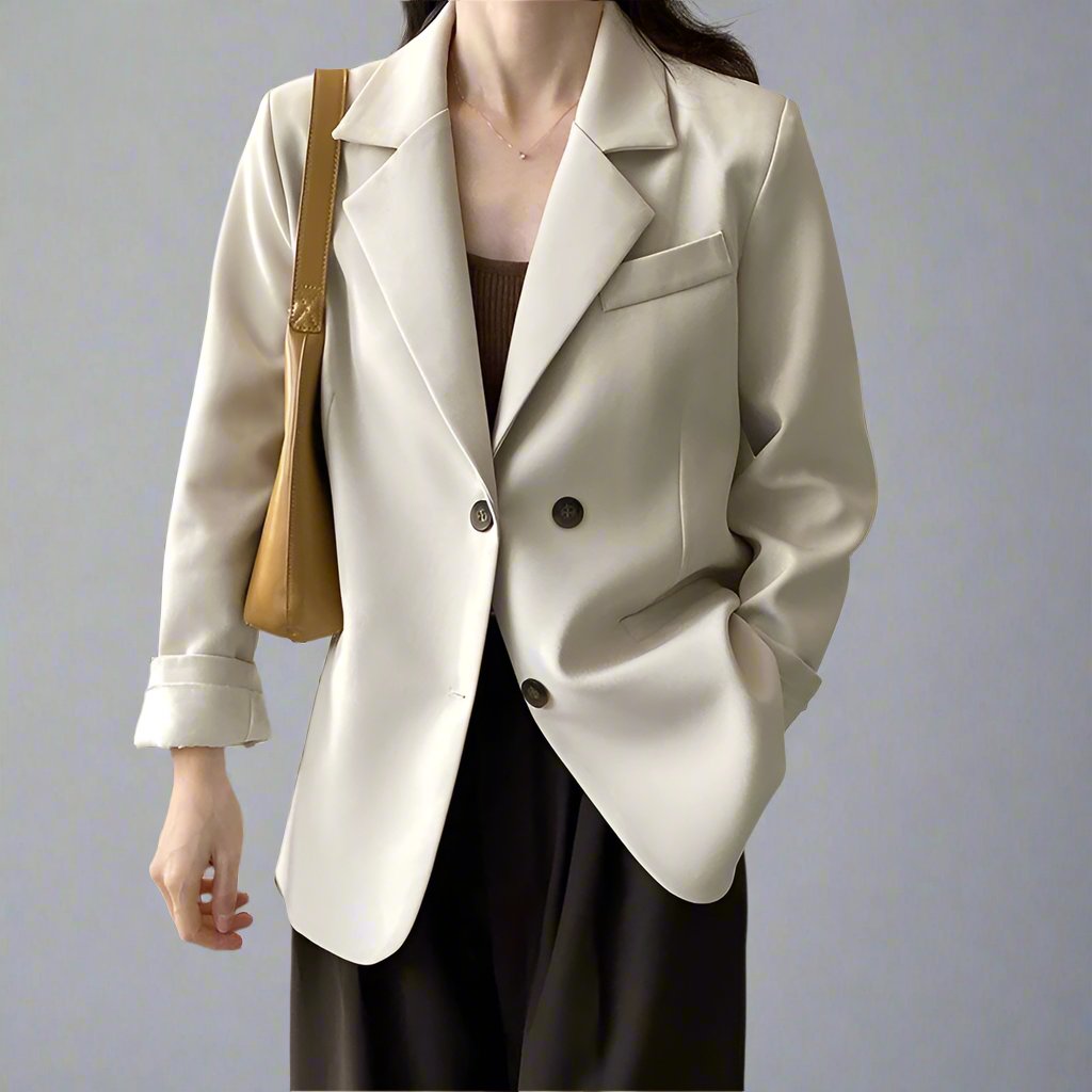 Button Back Split Blazer