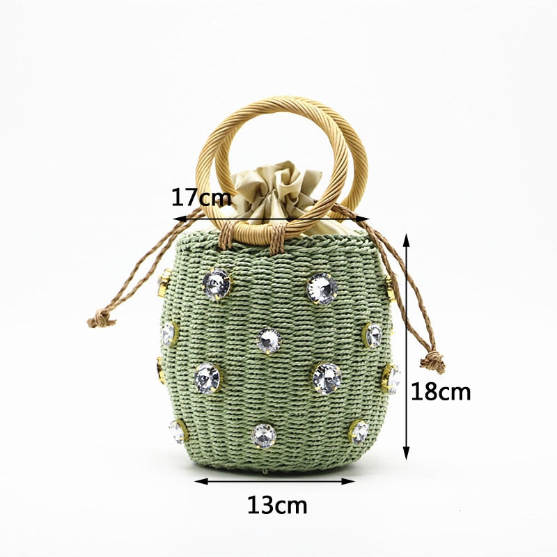 Handmade Rhinestone Crystal Mini Bag