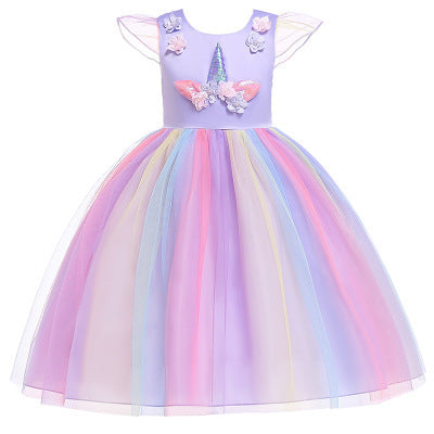 Mesh Unicorn Princess Dress