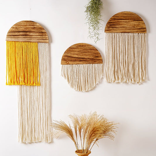 Handmade Minimalist Tassel tapestry