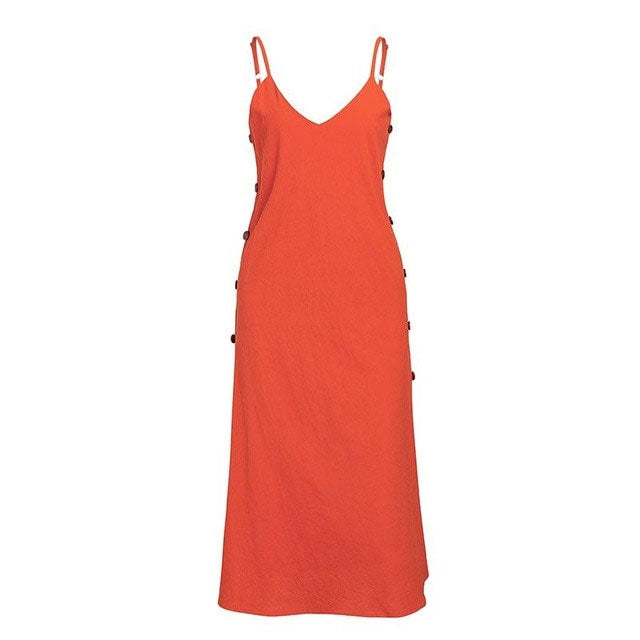 Spaghetti Strap Midi Dress