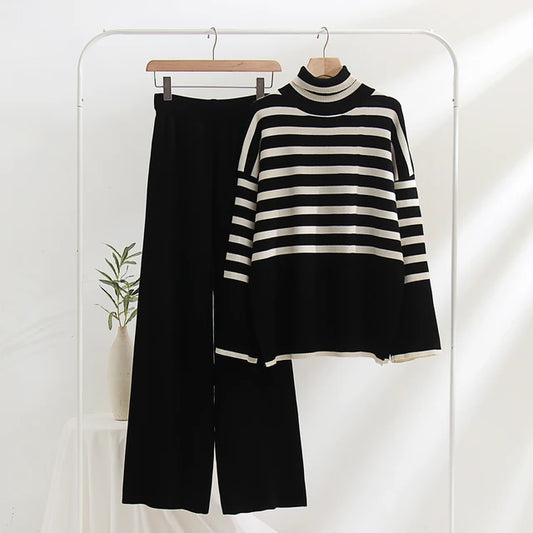 Oversized Knit Sweater and Pant  Matching Set