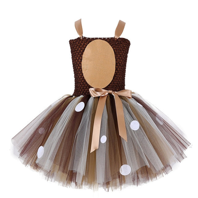 Ball Gown Dress with Dear Headband