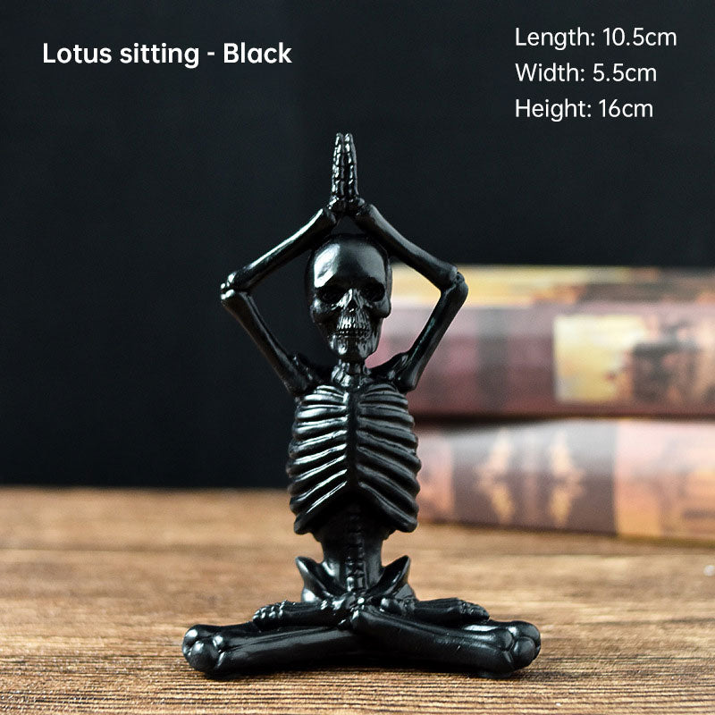 Yoga Skull Sculpture