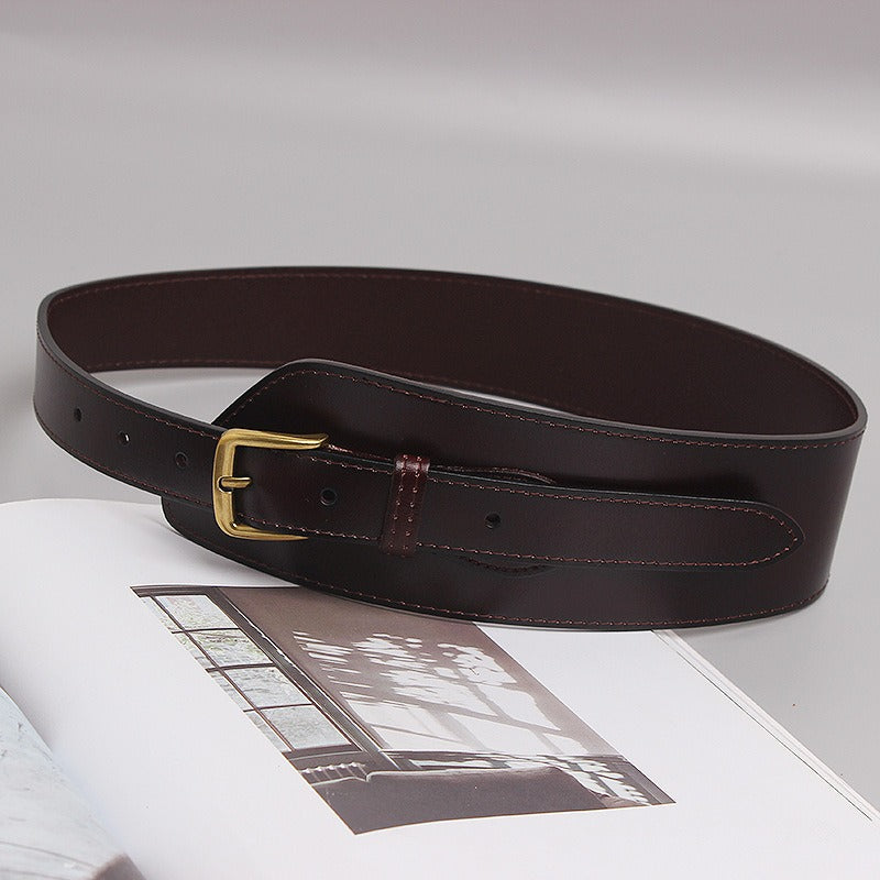 Irregular Cowhide Belt