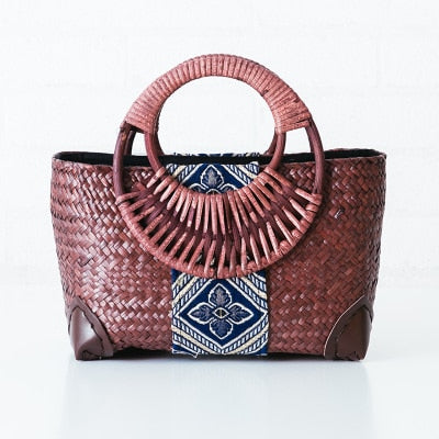 Stylish and Functional Bamboo Handbag