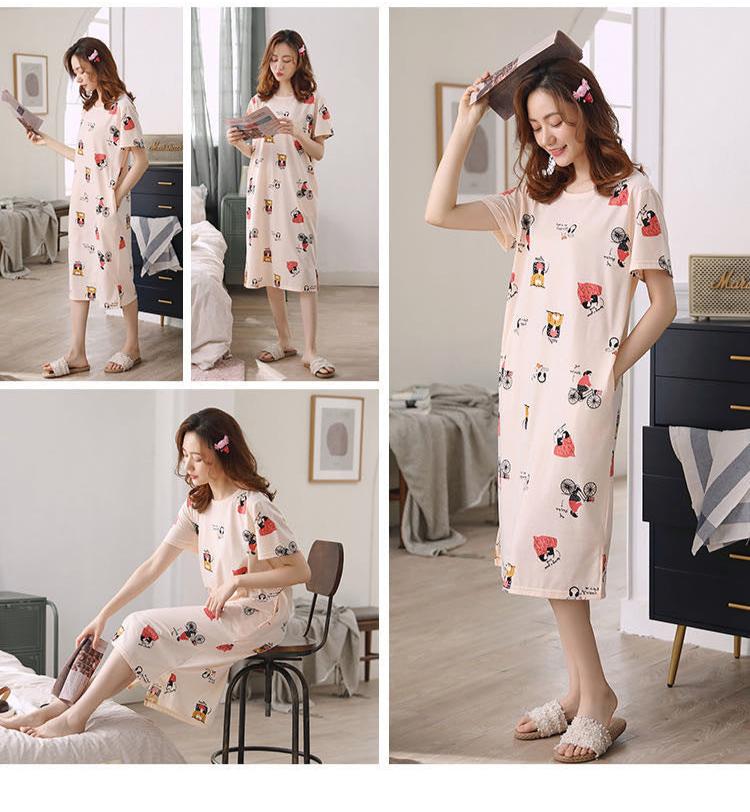 Comfortable loose fit Pajamas Dress