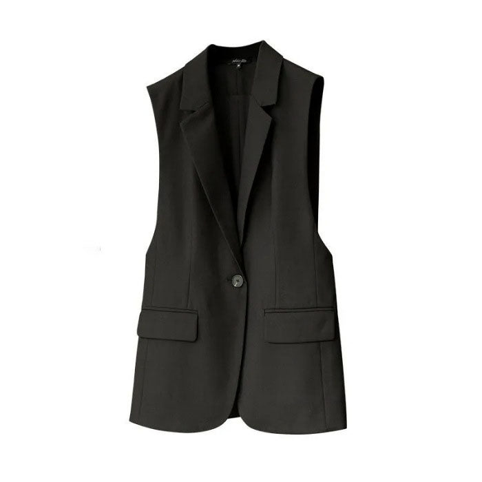 Classic Sleeveless Blazer Vest