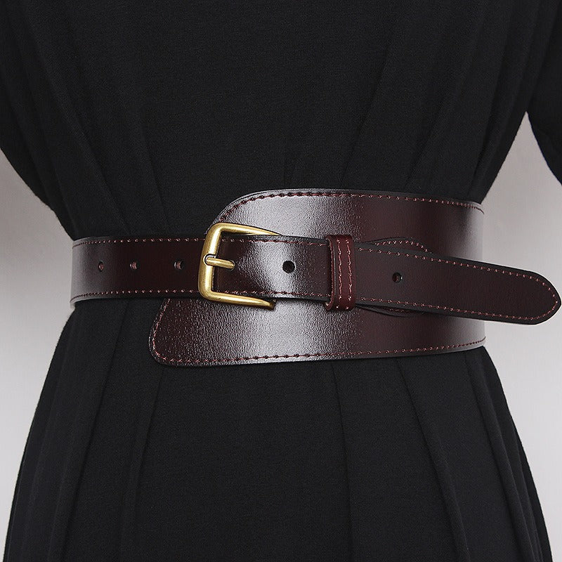 Irregular Cowhide Belt