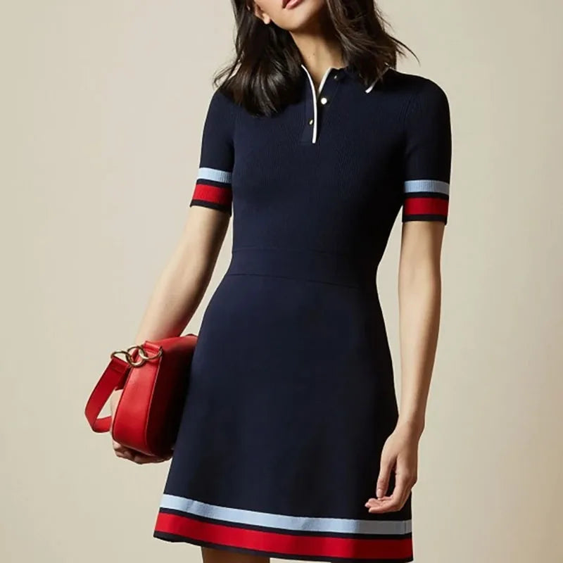 Classic & Sporty Knit Dress.