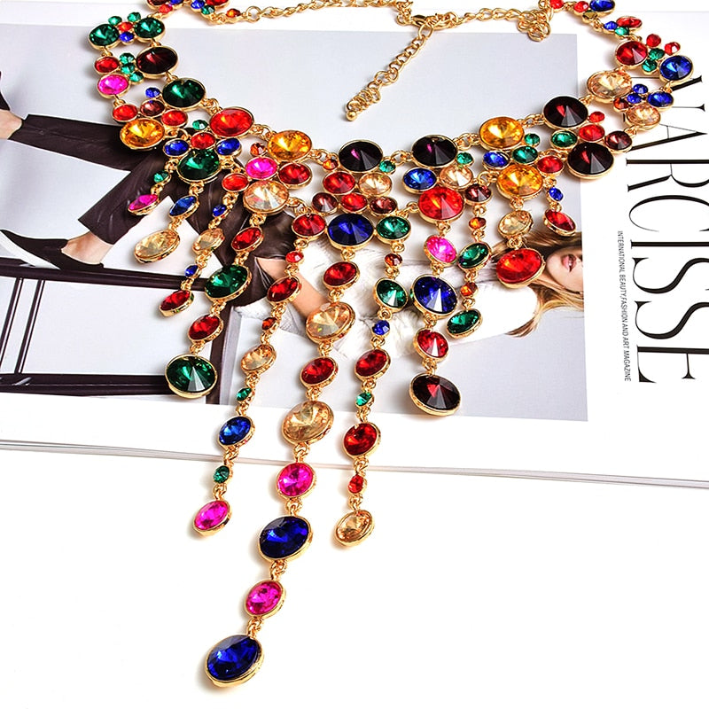 High-End Rhinestones Necklace