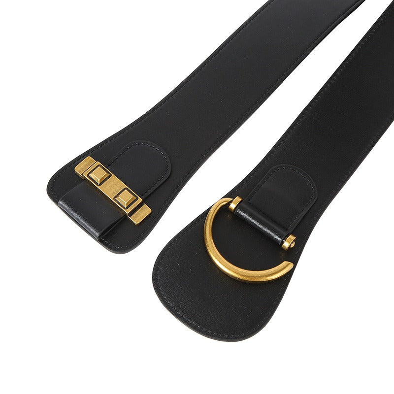 Wide Elastic Waist Belt