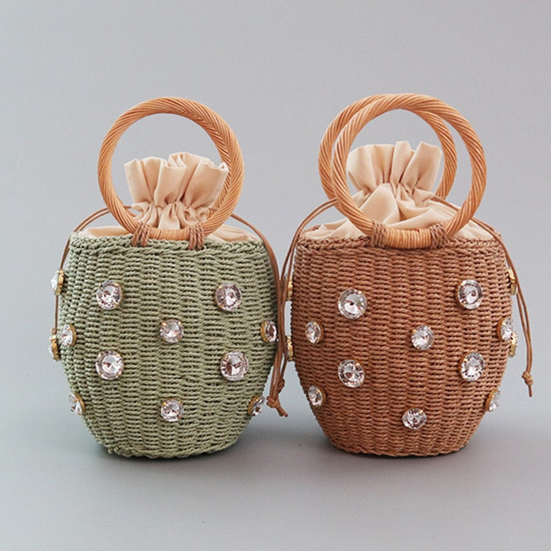 Handmade Rhinestone Crystal Mini Bag