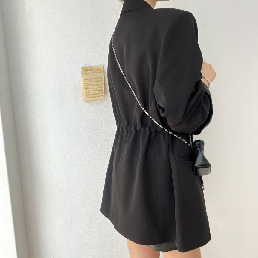 Retro Style Semi-Formal Oversize Blazer