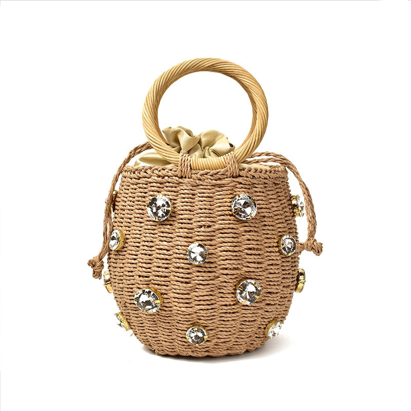 Handmade Rhinestone Crystal Mini Bag