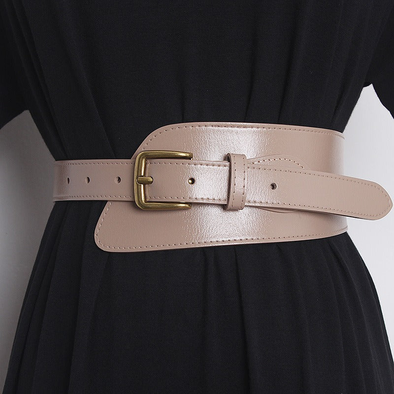 Irregular Cowhide Belt