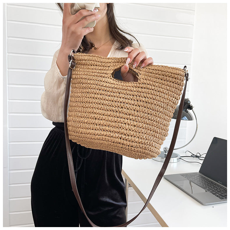 Stylish One-Shoulder Woven Bag