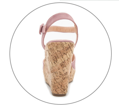 One-Line Buckle Strap Platform Wedge Sandals