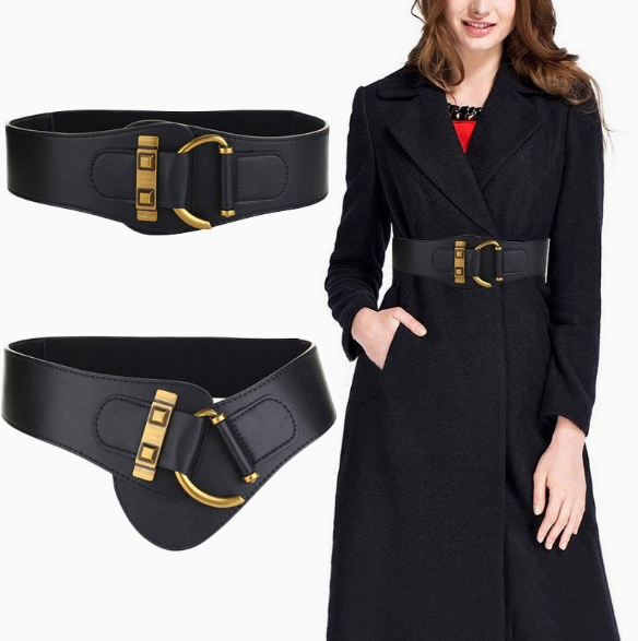 Wide Elastic Waist Belt