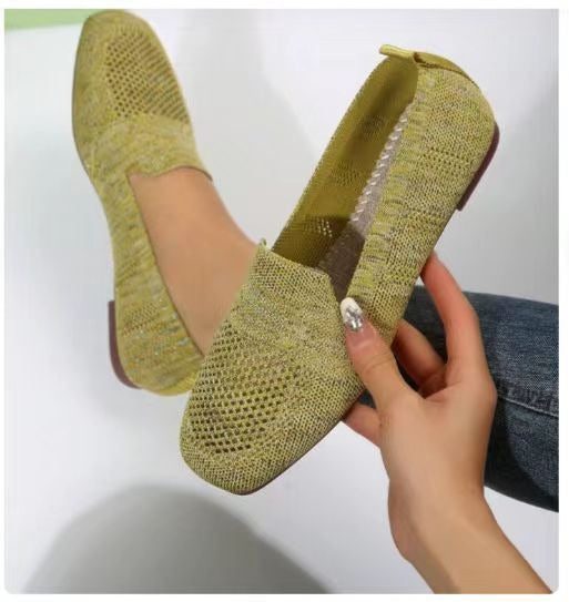 Large Round Toe Flat Sole Shoes