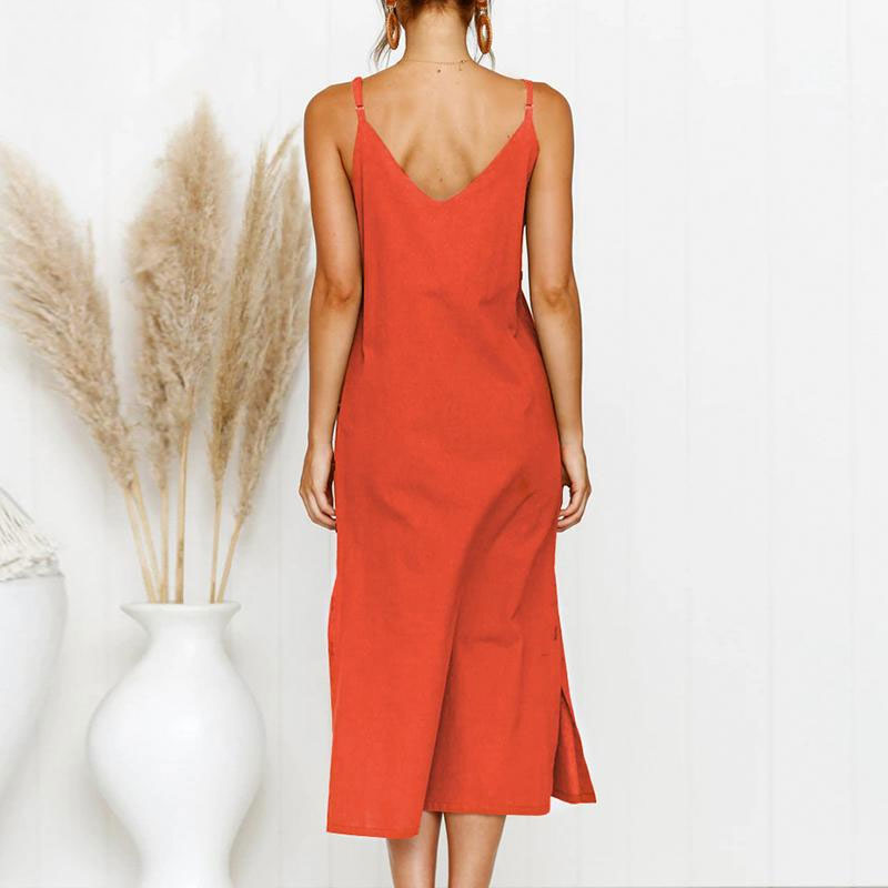 Spaghetti Strap Midi Dress