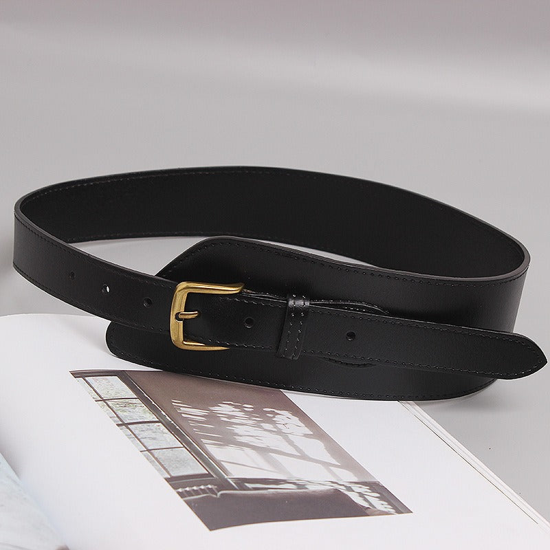 Irregular Cowhide Belt