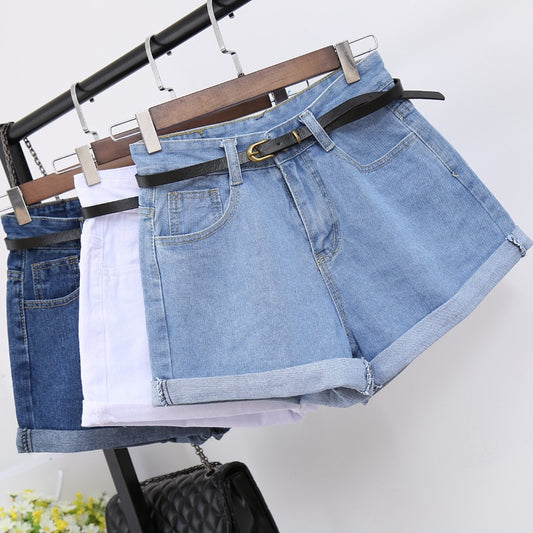 High Waist Denim Casual Shorts