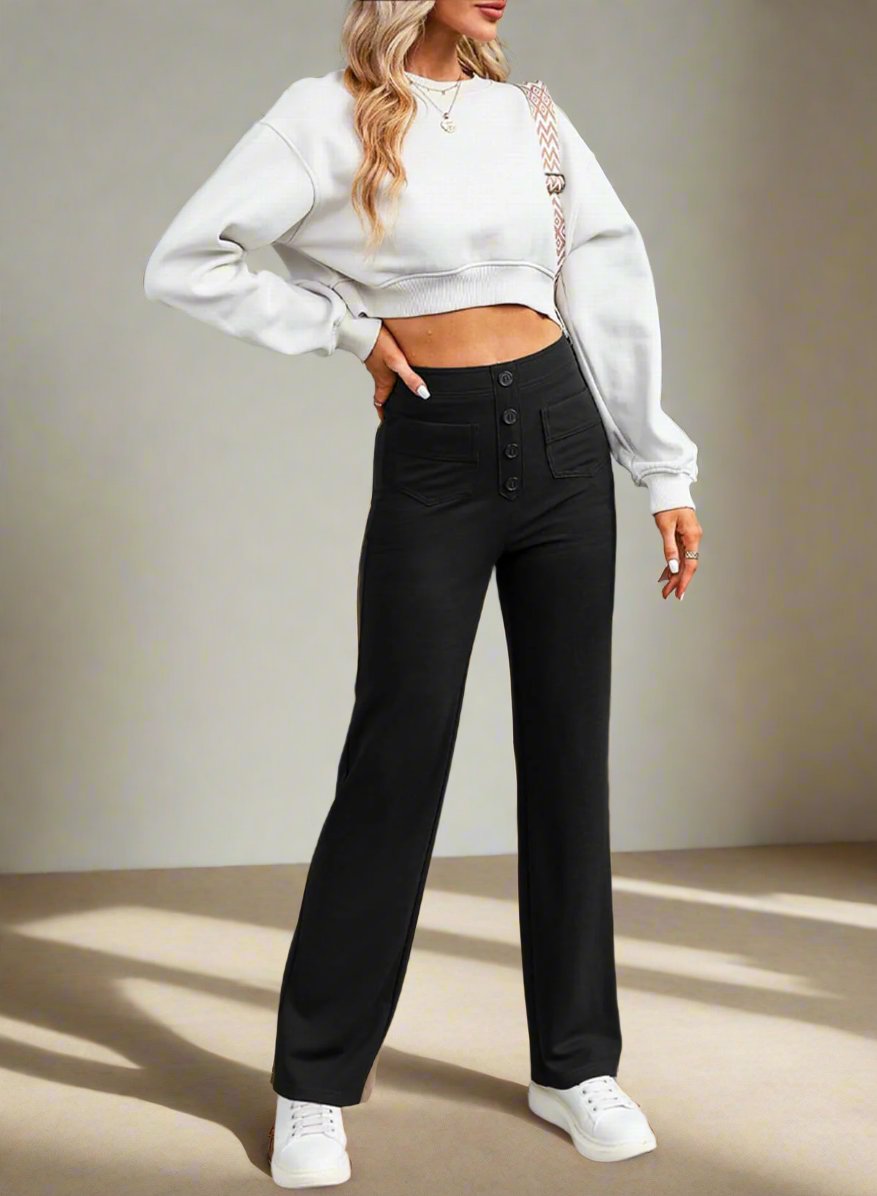 Casual Straight Leg Pants